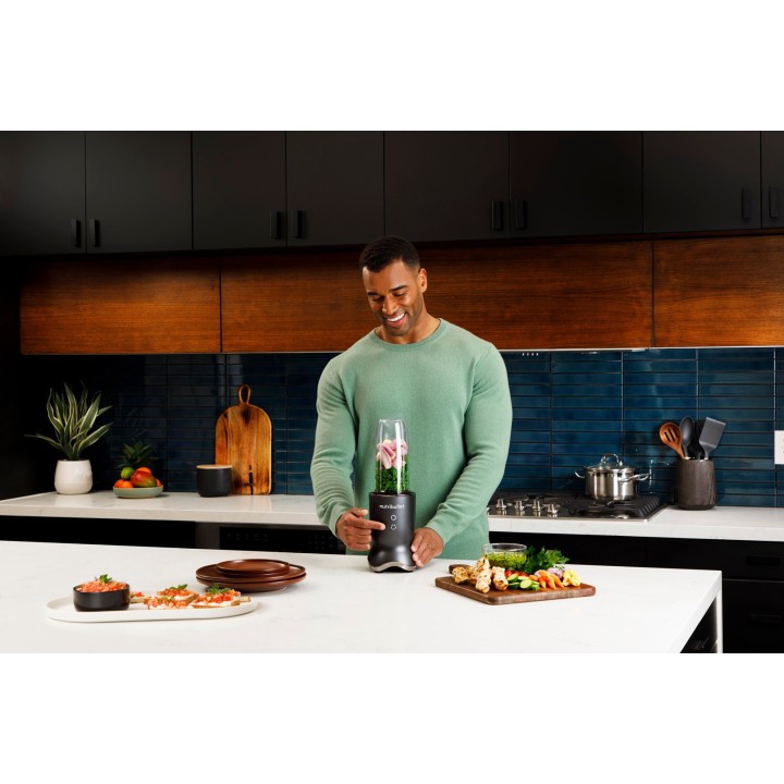 NutriBullet NB1206DGCC 0.9 L Frullatore da tavolo 1200 W nero trasparente