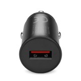 Caricabatterie auto 1 X USB QC3.0 18W nero + cavo USB-C 1m