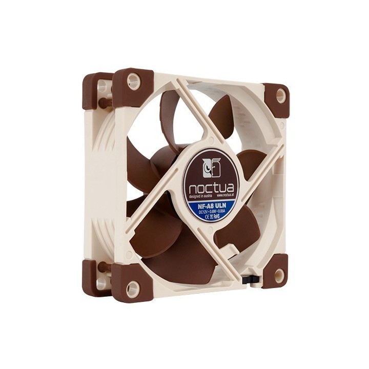 Noctua NF-A8 ULN Sistema raffreddamento computer Ventola case per PC 8 cm Beige Brown