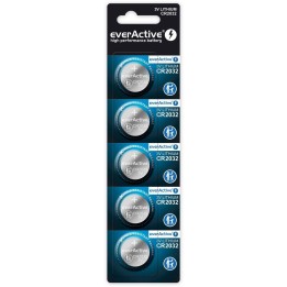 Batterie al litio everActive CR2032 - blister 5 pezzi