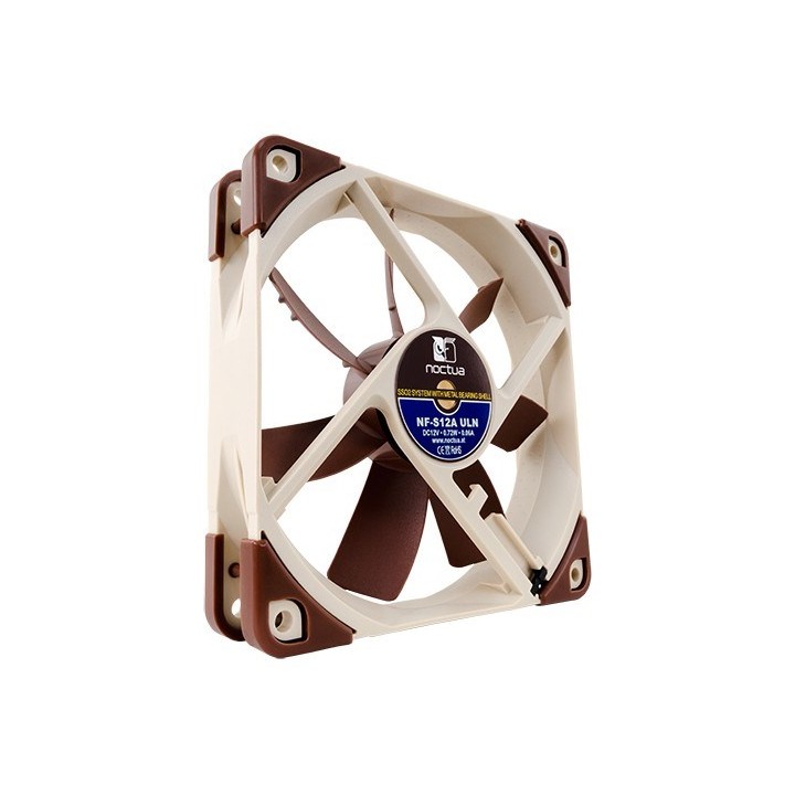 Noctua NF-S12A ULN Ventola case per PC 12 cm Beige Brown