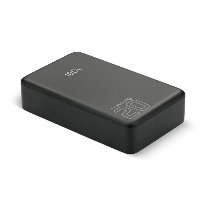 Powerbank 20 000mAh 1x USB 2x USB-C 20W QC4+ LCD screen nero