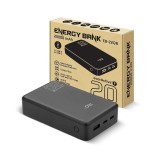 Powerbank 20 000mAh 1x USB 2x USB-C 20W QC4+ LCD screen nero