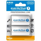 Batterie ricaricabili everActive R20/D Ni-MH 10000 mAh pronte all'uso