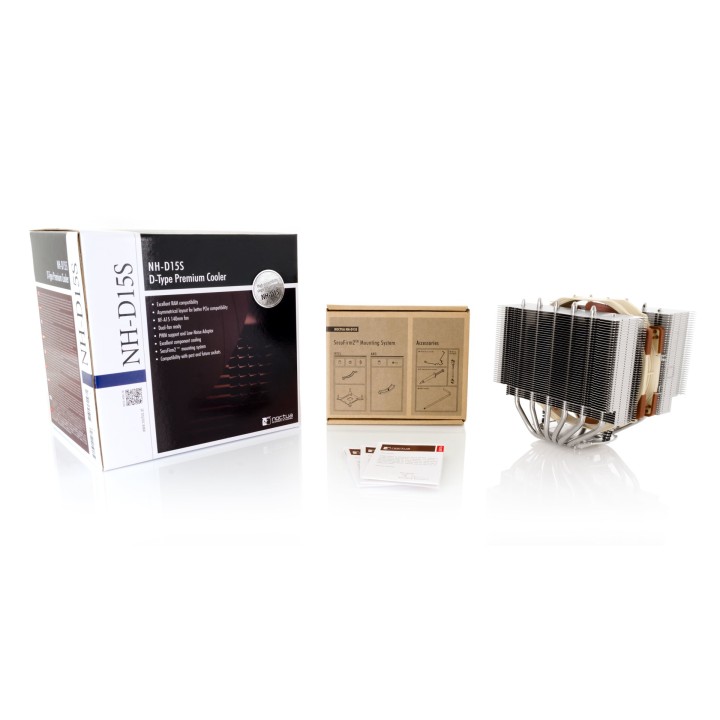 Noctua NH-D15S sistema di raffreddamento per PC Dissipatore processore 14 cm Rame Metallizzato
