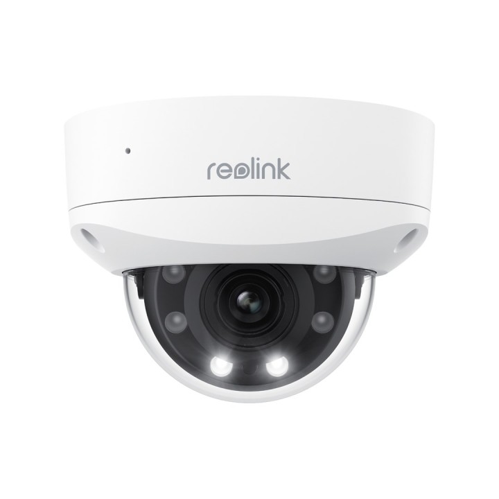 Reolink P437 - 4K Telecamera Esterna IK10 Vandal-Proof PoE 5X Zoom Ottico Visione Notturna a Colori Rilevamento Intelligente