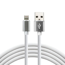 everActive Cavo USB Lightning 1m - Silicone bianco ricarica veloce 2 4A - CBS-1IW