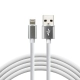 everActive Cavo USB Lightning 1m - Silicone bianco ricarica veloce 2 4A - CBS-1IW