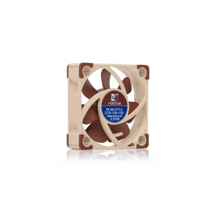 Noctua NOC-NF-A4X10-FLX Componente di raffreddamento per computer Ventola per case 4 cm beige marrone 1 pezzo