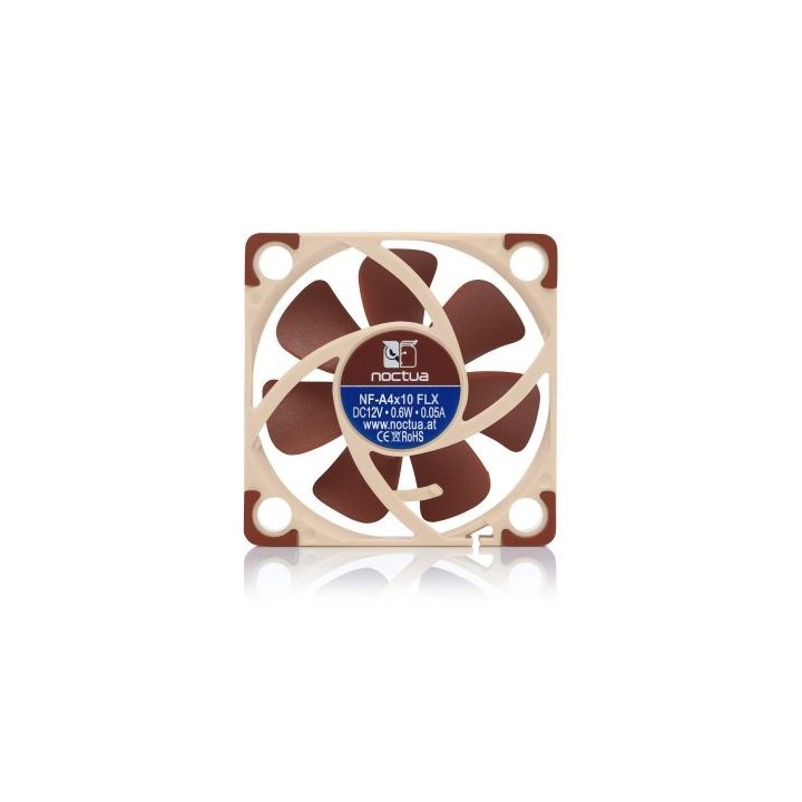 Noctua NOC-NF-A4X10-FLX Componente di raffreddamento per computer Ventola per case 4 cm beige marrone 1 pezzo