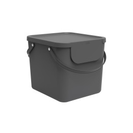 ROTHO Albula Anthracite - contenitore per la raccolta differenziata - 40l