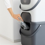 ROTHO Albula Anthracite - contenitore per la raccolta differenziata - 40l