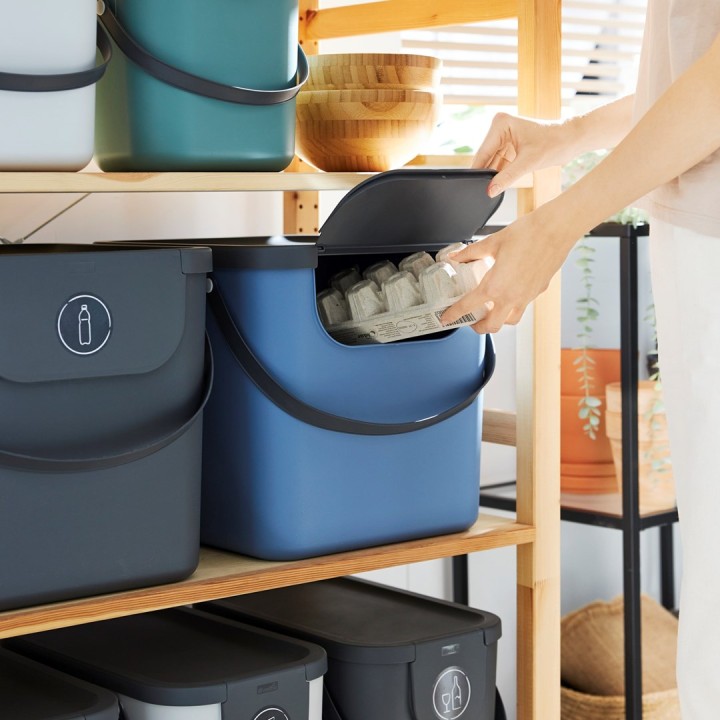 ROTHO Albula Anthracite - contenitore per la raccolta differenziata - 40l