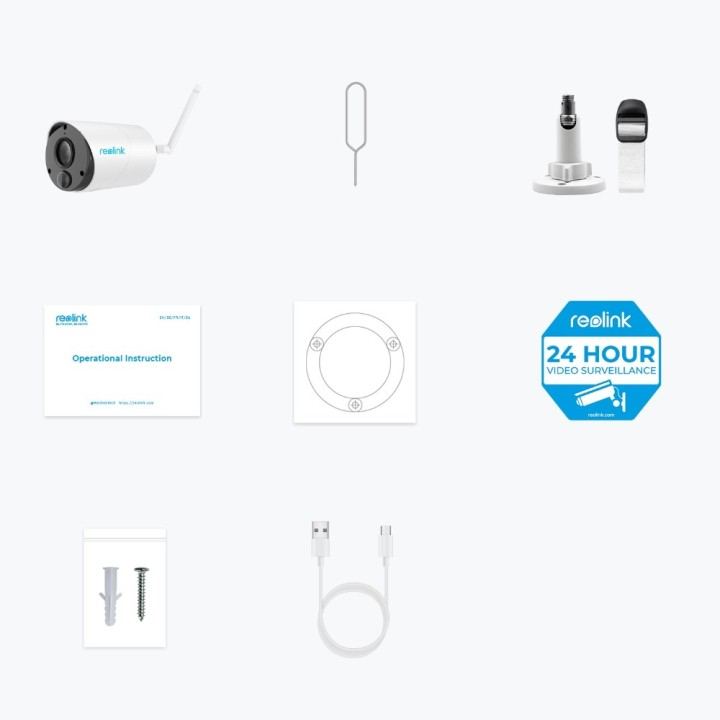 Reolink Serie Argus B320 - 3MP Telecamera di Sicurezza Esterna a Batteria con Rilevamento Persone/Veicoli Audio Bidirezionale