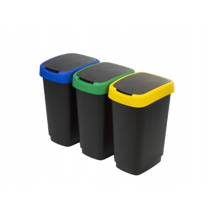 ROTHO Twist - contenitore rifiuti - 3 x 25l