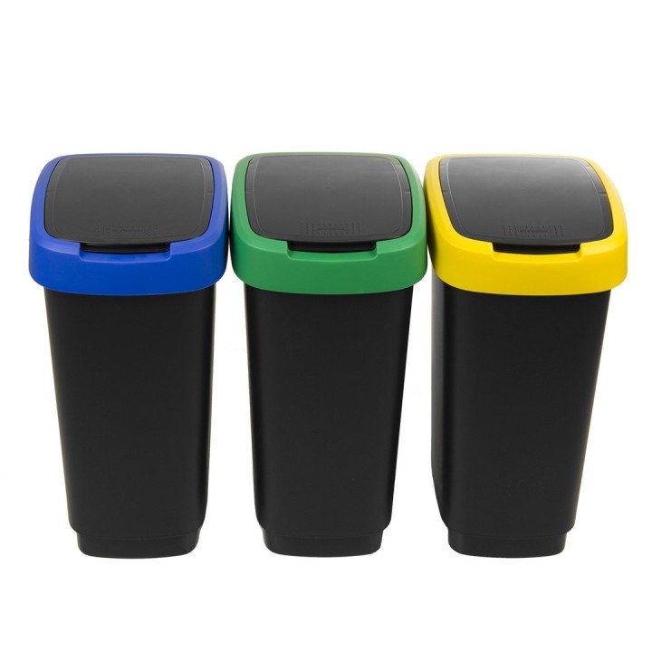 ROTHO Twist - contenitore rifiuti - 3 x 25l