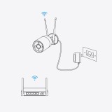 Reolink W330 - 4K Wi-Fi 6 Telecamera 2.4/5 GHz Wi-Fi Dual-Band Visione Notturna a Colori Rilevamento Persone/Veicoli/Animali