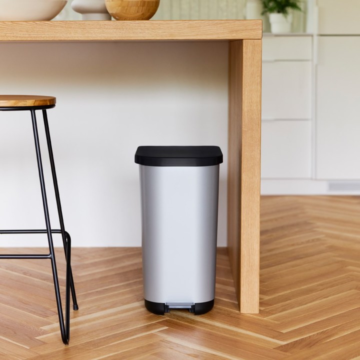 ROTHO Ribo Silver - bidone a pedale – 35l
