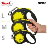 Flexi Guinzaglio retrattile per cani New NEON 5 m nero giallo