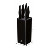 Smile SNS-6 set di 6 coltelli con ceppo nero
