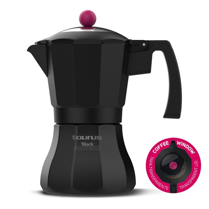 Macchina da caffè per 6 tazze Taurus nero Moments KCP9006l