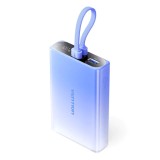 Vention 10000mAh Power bank con display LED USB-C + Lightning + USB-A 22.5W (blu)