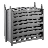 ROTHO Vario Wine Rack Anthracite - supporto per 6 bottiglie