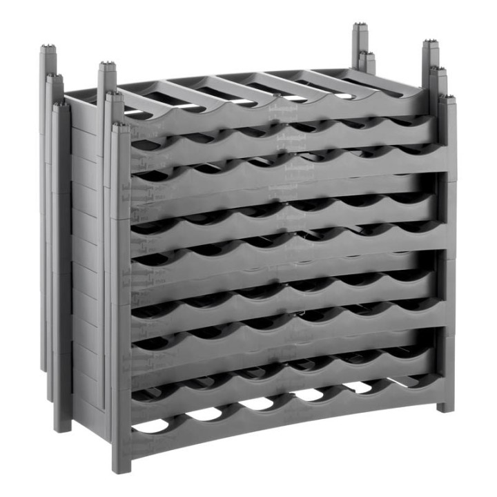 ROTHO Vario Wine Rack Anthracite - supporto per 6 bottiglie