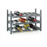 ROTHO Vario Wine Rack Anthracite - supporto per 6 bottiglie