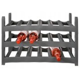 ROTHO Vario Wine Rack Anthracite - supporto per 6 bottiglie