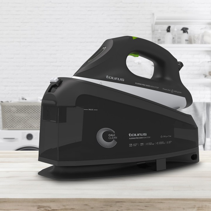 Taurus Sliding Pro 3000 Non Stop 3000 W 1.5 L Piastra in ceramica Nero