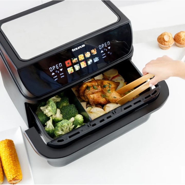 Friggitrice senza grassi con cestello lungo e griglia Taurus 973004000