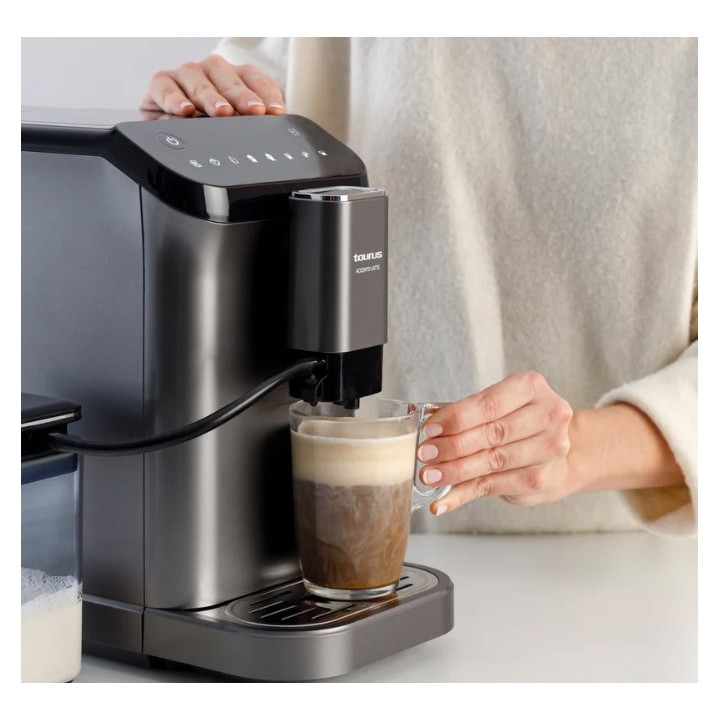 Taurus Accento Latte Macchina per espresso 20 bar Bianco Caffè