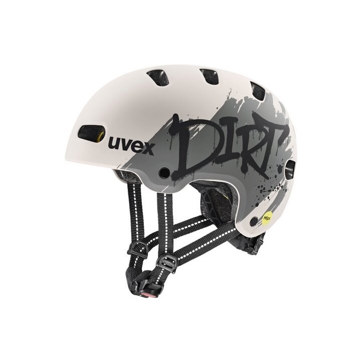 UVEX Casco ciclismo bambino Kid 4 Style MIPS grigio caldo