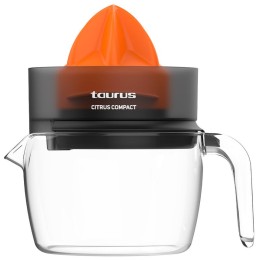 Taurus CITRUS COMPACT Spremiagrumi manuale 30 W Nero Arancione Trasparente