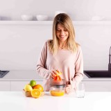 Taurus CITRUS COMPACT Spremiagrumi manuale 30 W Nero Arancione Trasparente