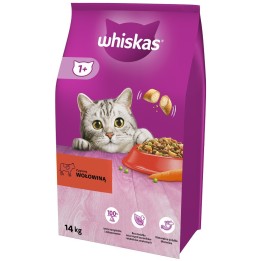 WHISKAS Adult manzo - cibo secco per gatti - 14 kg