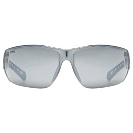 UVEX Equate occhiali ciclismo bianco opaco/specchiato argento