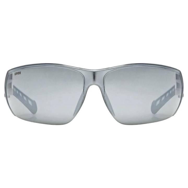 UVEX Equate occhiali ciclismo bianco opaco/specchiato argento
