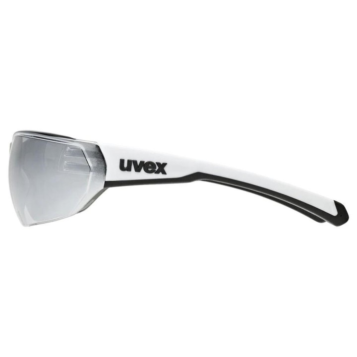 UVEX Equate occhiali ciclismo bianco opaco/specchiato argento