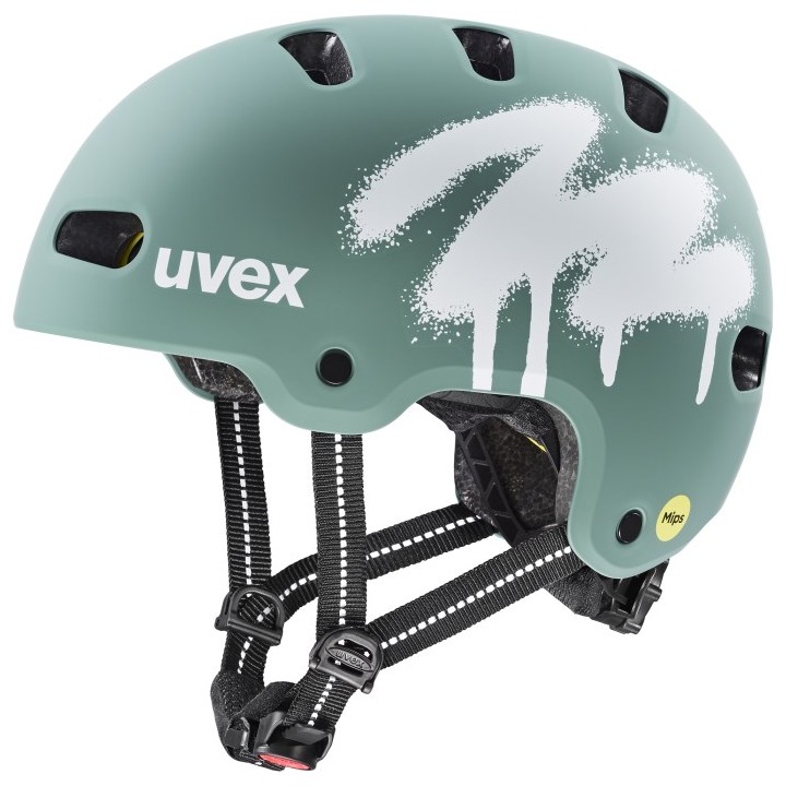 UVEX Casco ciclismo bambino Kid 4 Style MIPS verde