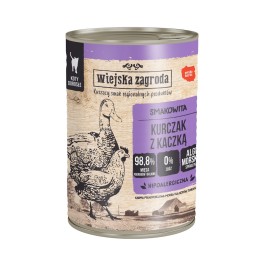 WIEJSKA ZAGRODA Pollo con anatra - cibo umido per gatti - 400g
