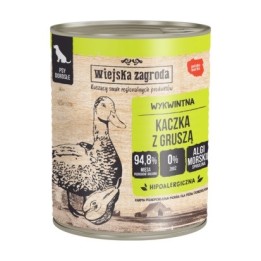 WIEJSKA ZAGRODA Anatra con pera - cibo umido per cani - 800g