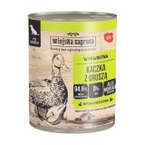 WIEJSKA ZAGRODA Anatra con pera - cibo umido per cani - 800g