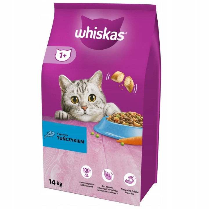 WHISKAS Adult con delizioso tonno - cibo secco per gatti - 14kg