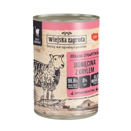 WIEJSKA ZAGRODA Agnello con krill - cibo umido per gatti - 400g