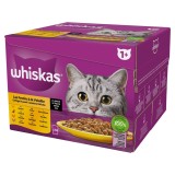 WHISKAS Poultry Feast - cibo umido per gatti - 24x85 g