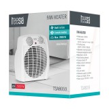 Teesa TSA8059 Riscaldatore elettrico per interni bianco 2000 W Riscaldatore elettrico con ventola