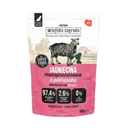 WIEJSKA ZAGRODA Monoprotein Agnello - cibo umido per cani - 500g
