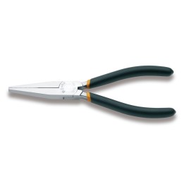 Beta 1008 160 Pinze a becchi piatti lunghi zigrinati manici ricoperti con 2 strati di PVC antiscivolo 010080006
